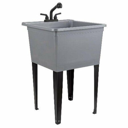 TEHILA 22.875 in. W X 24.7 in. D Freestanding Thermoplastic Utility Sink 202491